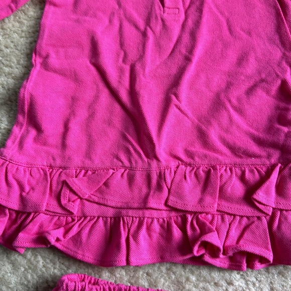 Ralph Lauren pink ruffle matching dress set NWT 6 months - Picture 3 of 8